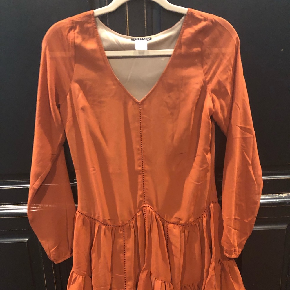Venus. Rust orange dress size 2